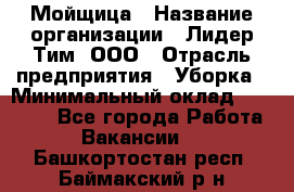 Мойщица › Название организации ­ Лидер Тим, ООО › Отрасль предприятия ­ Уборка › Минимальный оклад ­ 20 000 - Все города Работа » Вакансии   . Башкортостан респ.,Баймакский р-н